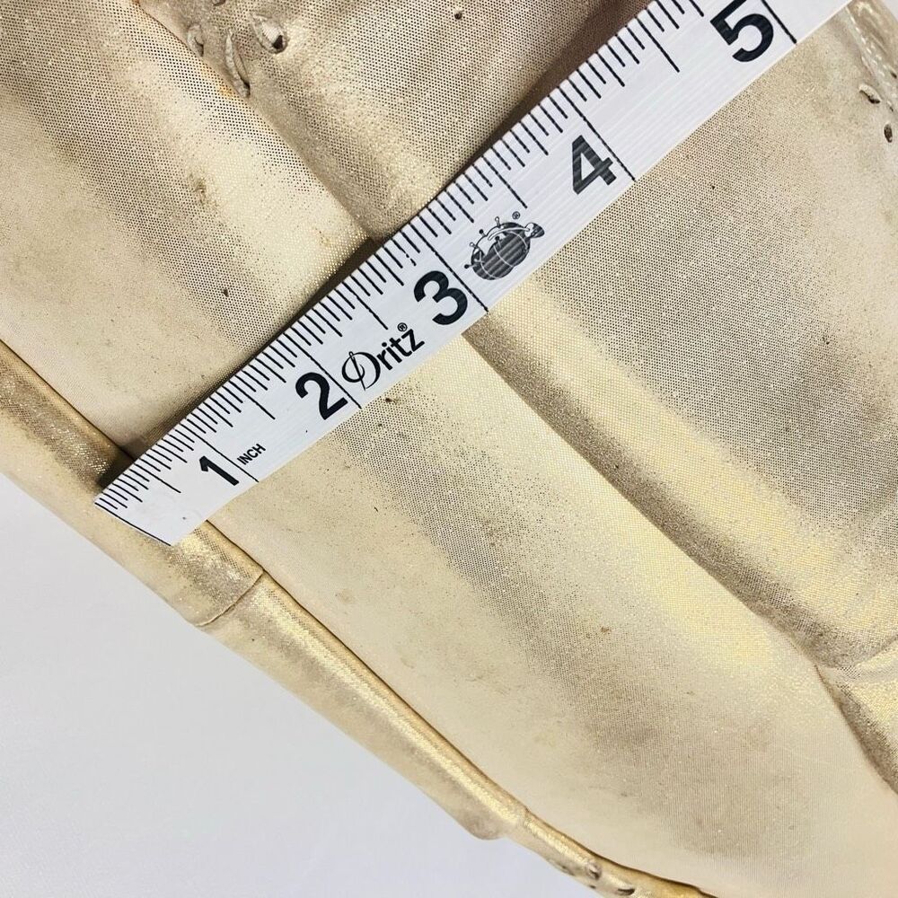 COACH 19624 Madison Tossed Laser Lindsay Leather Satchel Gold - Picture 10 of 15